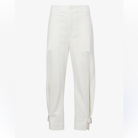 Proenza Schouler Kay Pant in Off White Cotton Twill pants size 0 - Picture 2 of 10